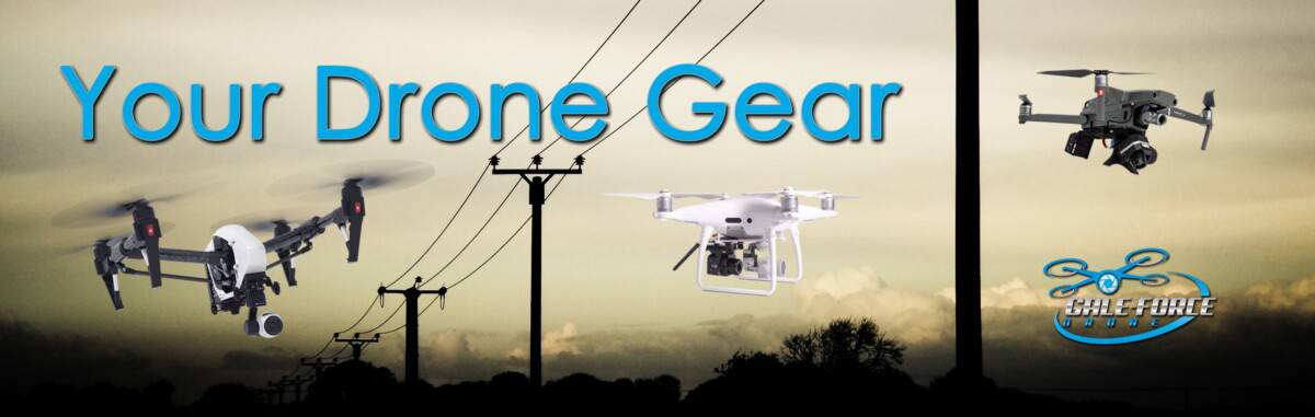 drone gear for powerline inspection