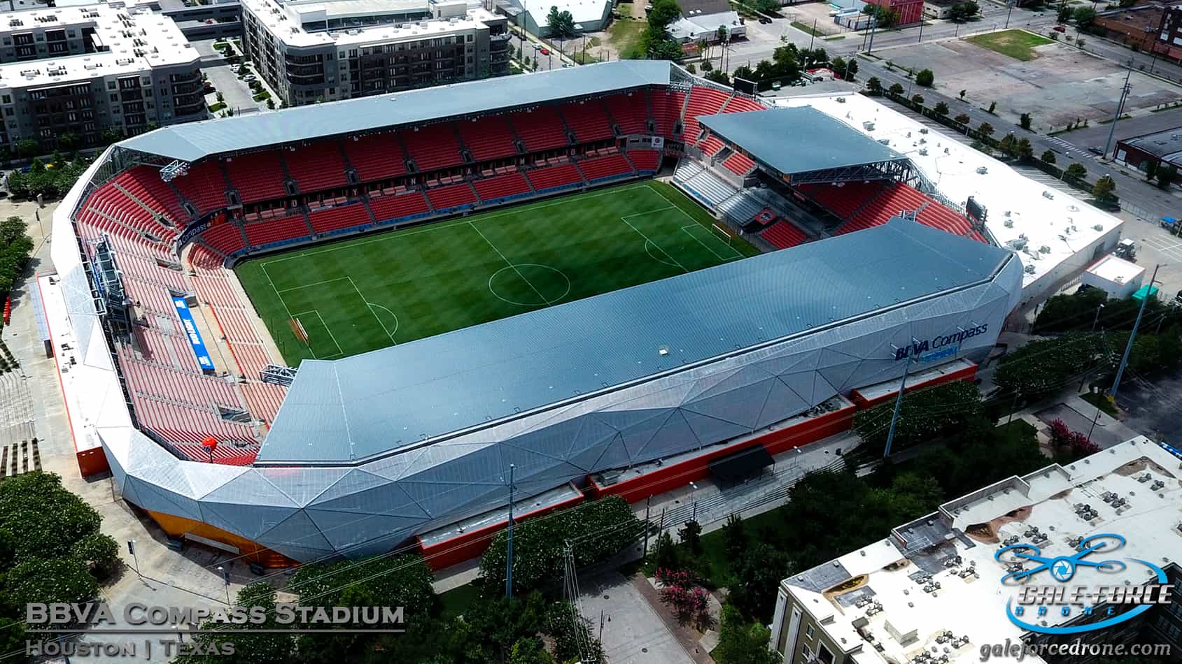 Aerial Photo of the Day BBVA Compass Stadium Houston Dynamo Soccer GaleForce Drone